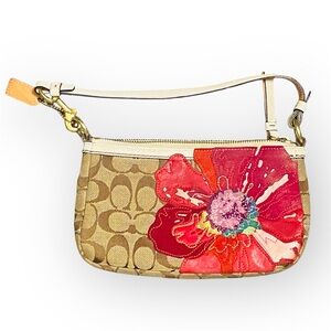 Coach Purse Small Poppy Leather Applique